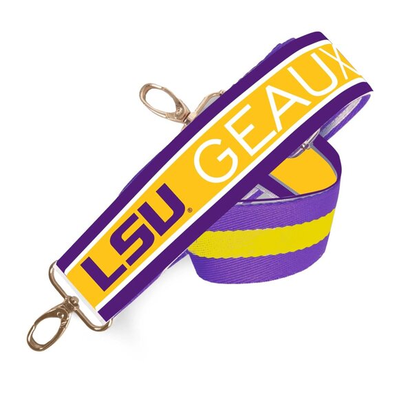 LSU - Licensed - Geaux Tigers | Game Day | Clear Purse | Adjustable Strap - Picture 4 of 8